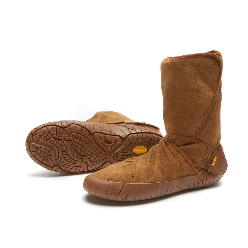 Vibram Furoshiki Dame Støvler Brune - Classic Shearling Mid - 9602OKURF